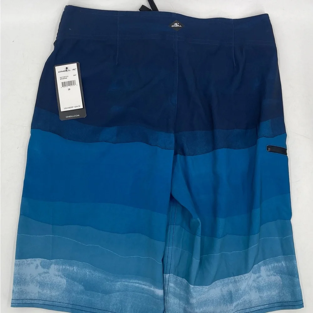 O'Neill Brisbane Swim Trunks Boardshorts Full‎ Length Blue Men's Size 28 NWT New